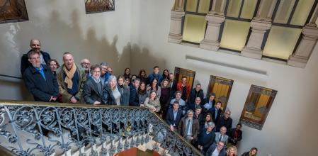 Foto de familia del pleno del Jurat d’Expropiació de Catalunya, el pasado miércoles
