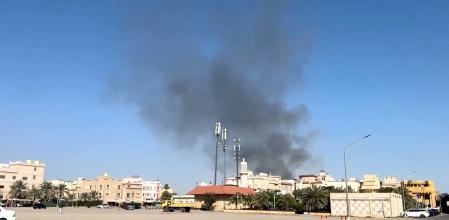 Columnas de humo se elevan en los alrededores de la embajada de Estados Unidos tras un ataque&nbsp;