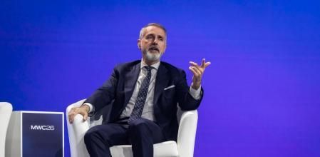 Marc Murtra,presidente de Telefónica, en el Mobile World Congress 2026
