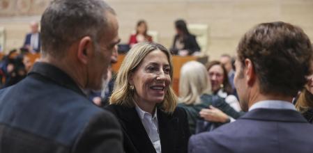 María Guardiola el día de la constitución de la Asamblea de Extremadura el 12 de febrero