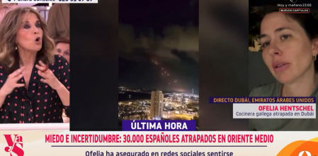 Alta tensión entre Ofelia Hentschel y Luz Sánchez-Mellado por su situación en Dubái: “Quiero dejar de tener miedo si veo una estrella”