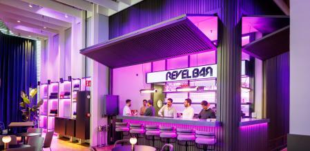 Leonid Chechelnitskiy y su equipo, en el espacio gastronómico