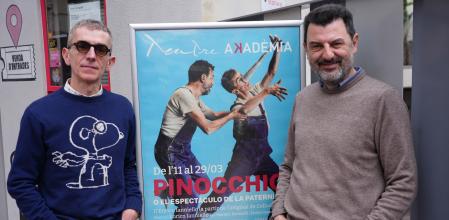 Moreno Bernardi y Enrico Ianniello con el cartel&nbsp;