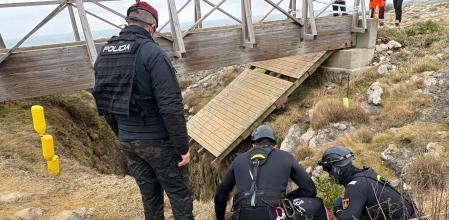 Operativo de búsqueda en la zona del derrumbe de la pasarela en El Bocal&nbsp;