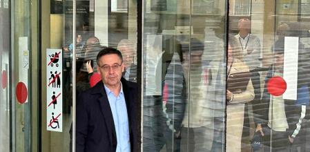 Josep Maria Bartomeu sale de la Ciutat de la Justicia después de declarar como investigado por el pago de comisiones supuestamente irregulares