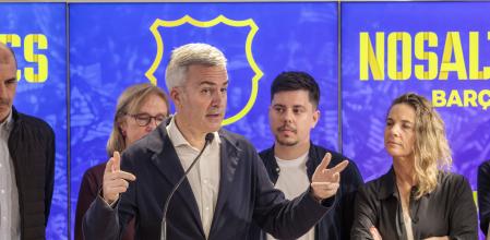 Víctor Font tras ser proclamado oficialmente candidato a las elecciones del FC Barcelona