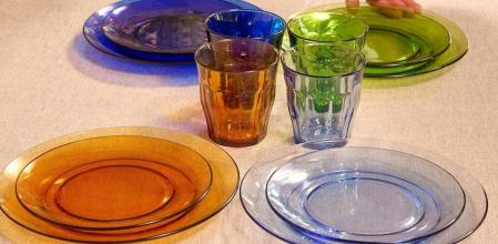 Vajilla Duralex vs.de porcelana
