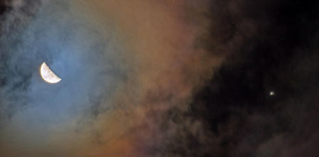 La Luna y Júpiter se saludan