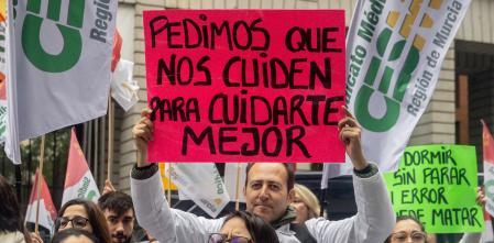 Los médicos se manifiestan este sábado contra el estatuto marco antes de la nueva huelga