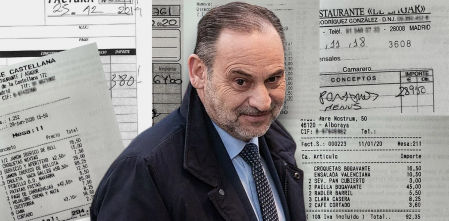 Los gastos que Ábalos pasaba al PSOE: del menú infantil a la comida para nueve el día de Navidad