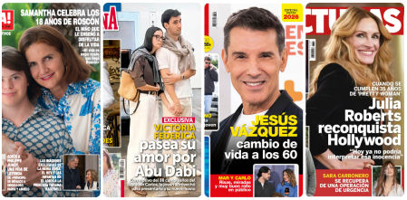 Samantha Vallejo-Nágera, Victoria Federica, Jesús Vázquez y Julia Roberts protagonizan las portadas