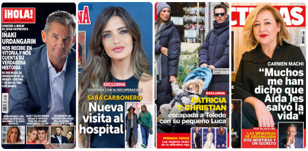 Iñaki Urdangarin, Sara Carbonero, Christian Gálvez y Carmen Machi protagonizan las portadas