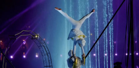 El espectacular show acuático del carnaval de Venecia