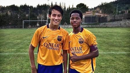 Ansu Fati y Eric Garcia jugaron cinco años en la Masia