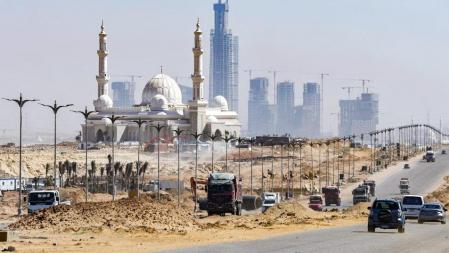 Obras en torno a la mezquita de los Mártires, la primera de las nuevas edificaciones