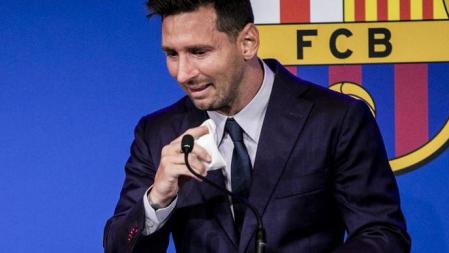 Messi dice adiós al Barça