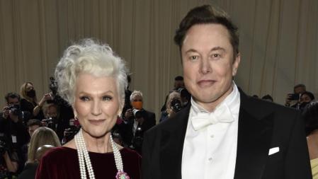 Maye Musk and Elon Musk attend The Metropolitan Museum of Art's Costume Institute benefit gala celebrating the opening of the 