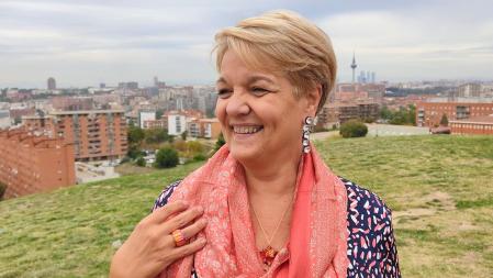 Amelia Angosto, aficionada al flamenco