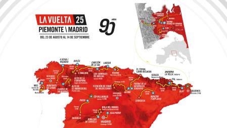 Mapa del recorrido de la Vuelta a España 2025