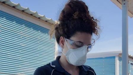 Laura Ricis trabajando en Australia.&nbsp;