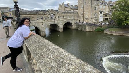 Jessica Gallego en la ciudad de Bath