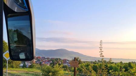 Vistas desde el asiento de José Luis durante su jornada laboral.&nbsp;