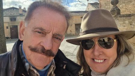 Rosa junto a su marido, otro de sus grandes apoyos y el que siempre le hace las fotos