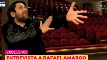 Rafael Amargo concede una entrevista a 'Espejo Público'.