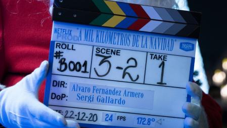 Cartel en el que anuncian que buscan figurantes para la película de Netflix en la Val d'Aran