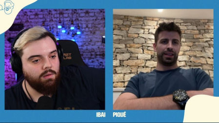 Ibai y Piqué en su charla en Twitch