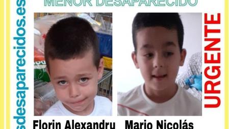 Cartel con los niños desaparecidos.
