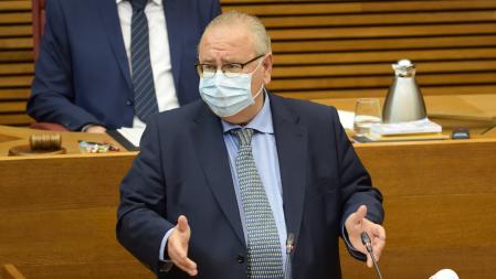 El diputado de Ciudadanos Vicente Fernández en su intervención en las Cortes Valencianas.