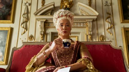 Golda Rosheuvel ha interpretado a la reina Carlota adulta.