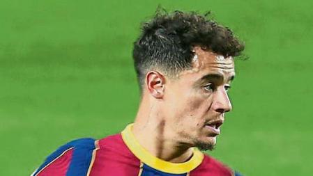 Philippe Coutinho during the match between FC Barcelona and SD Eibar, corresponding to the week 16 of the Liga Santander, played at the Camp Nou Stadium, on 29th December 2020, in Barcelona, Spain. -- (Photo by Urbanandsport/NurPhoto via Getty Images)