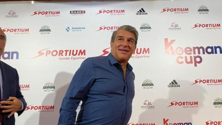 Laporta en la Koeman Cup