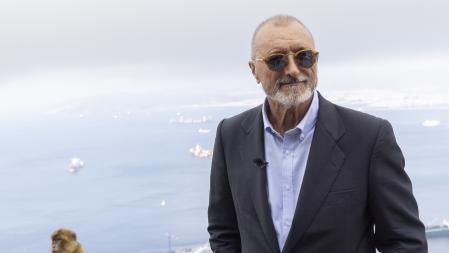 Arturo Pérez-Reverte, fotografiado esta mañana en Gibraltar