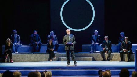 Presentació del projecte Àfora, del grup Focus, al teatre Romea, amb presència de Daniel Martínez de Obregón, president del grup Focus