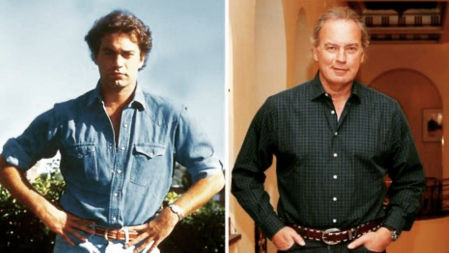 Entre una foto y otra han pasado alrededor de 40 años, los que celebrará en ese especial de Navidad.