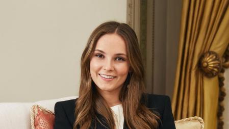 Ingrid Alejandra en su nuevo despacho en palacio