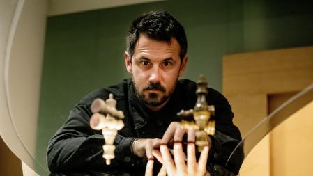 Arthur Larrue, a finales de febrero, en el hotel Hesperia Presidente de Barcelona