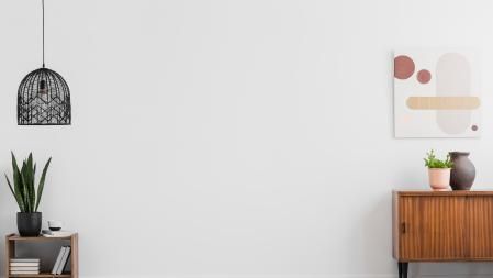 Sala estar iluminada