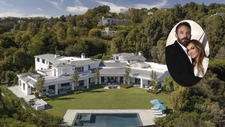 Ella posee otra mansión en Bel-Air y él, en Pacific Palisades. Este parece un proyecto conyugal.