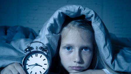 Niña que no puede dormir