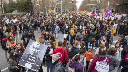 Los profesores han salido a la calle a protestar varios días en este mes de marzo