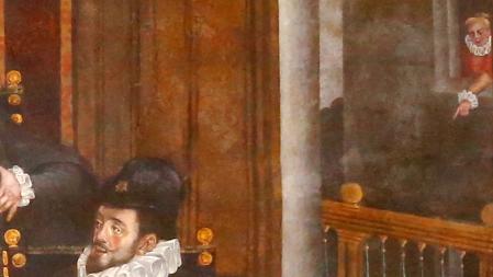 El único rostro de una mujer que aparece entre los más de 100 retratos del Saló de Corts del Palau de la Generalitat.