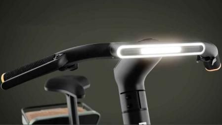 El sistema de iluminación de la Magic Bike cuenta con un llamativo frontal LED