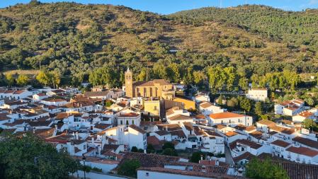 Vista de  Almonaster la Real en Huelva