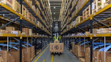 MG España tiene un almacén de recambios, de 10.000 m2, en Cabanillas del Campo, Guadalajara