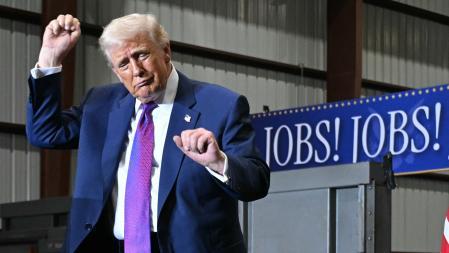 Donald Trump, durante un acto el año pasado