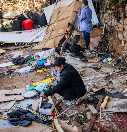 Junts reclama un plan integral de asentamientos de personas sin techo en Montjuïc